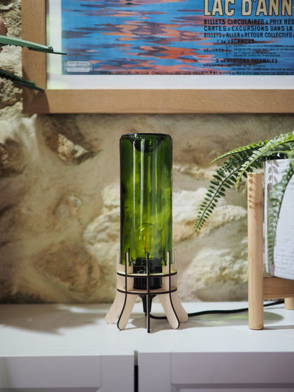 Lampe Recyclée |Bouteille de vin | Éclairage Design et Écoresponsable