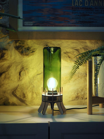 Lampe Recyclée |Bouteille de vin | Éclairage Design et Écoresponsable